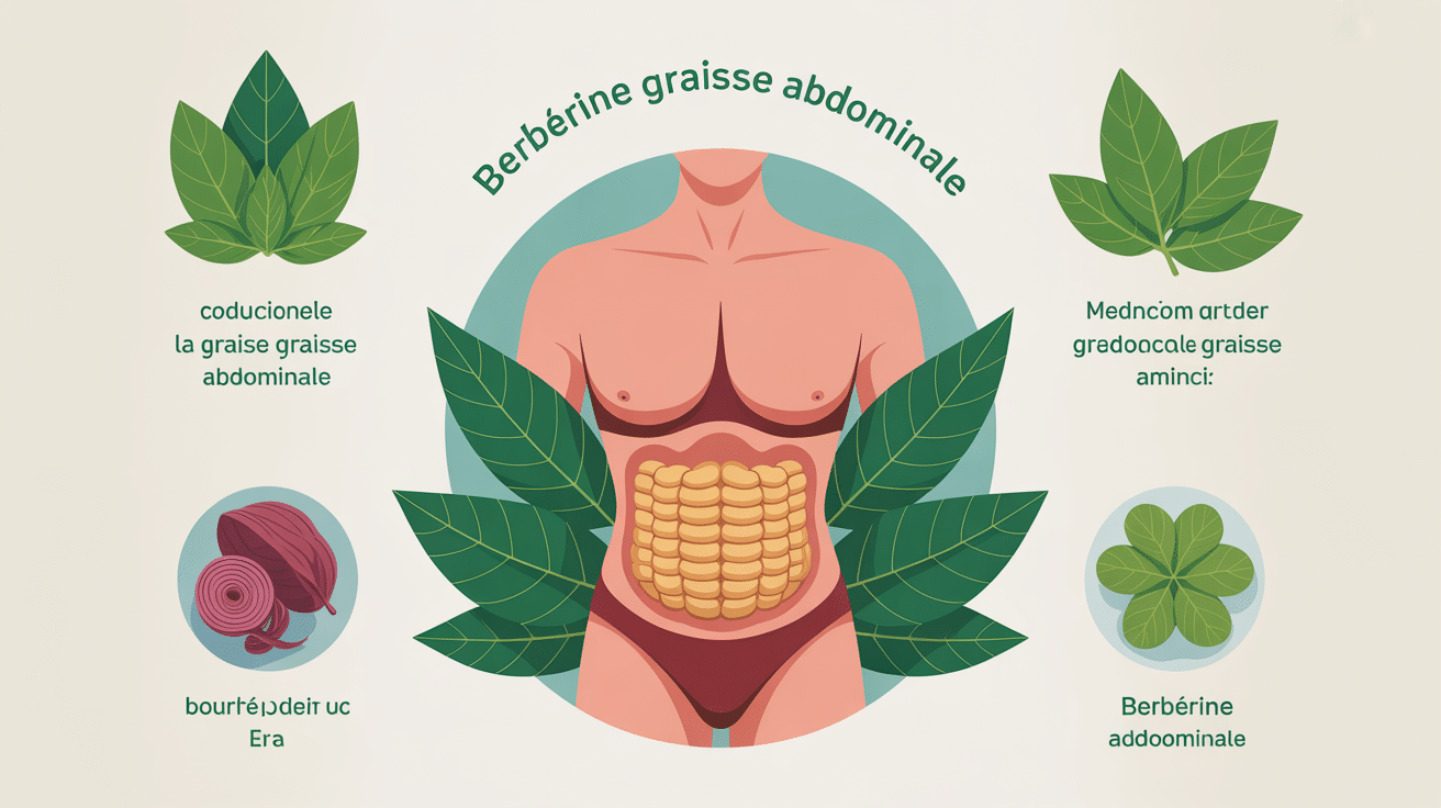 berberine et graisse abdominale réduction visuelle