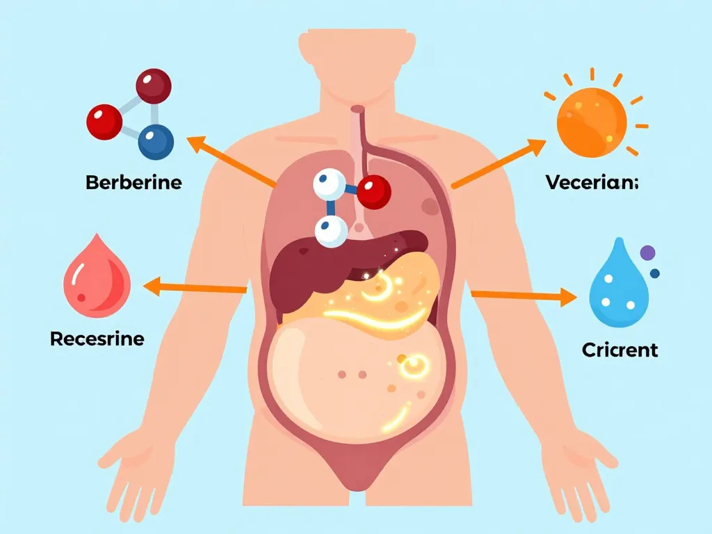 berberine et graisse abdominale mécanismes visuels