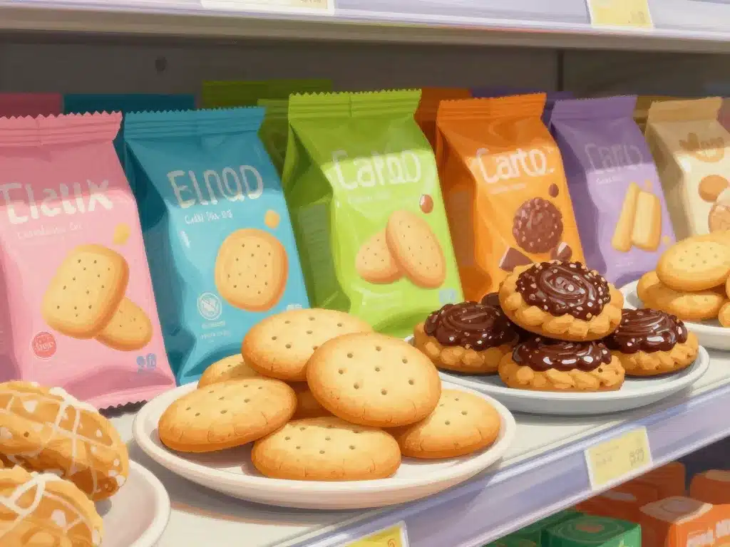biscuits moins caloriques en rayon supermarché
