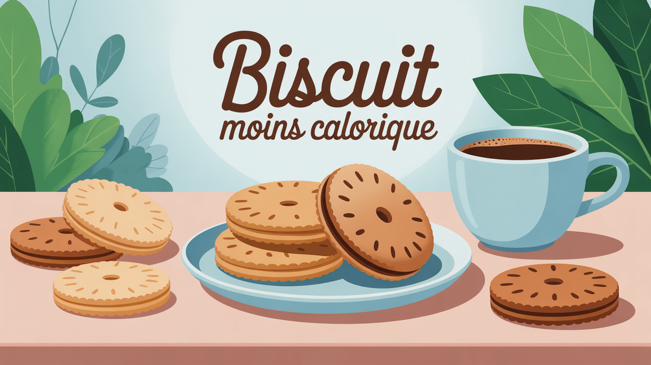 biscuit moins calorique sur table avec café