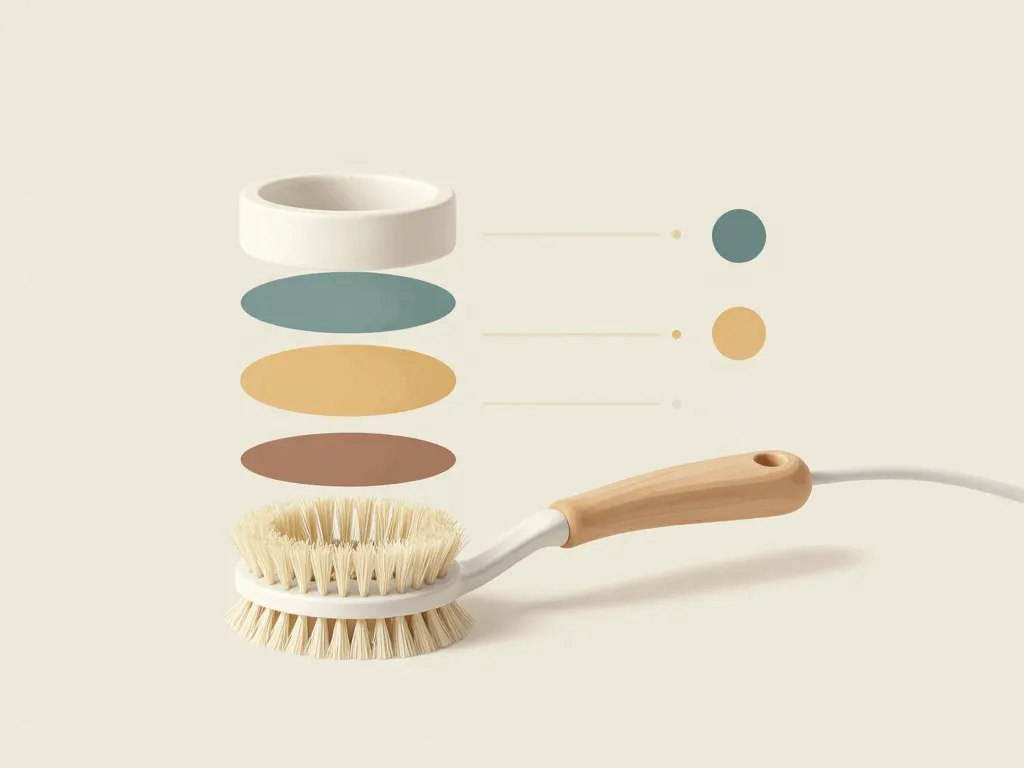 Diagramme composants brosse roulante ergonomie et robustesse