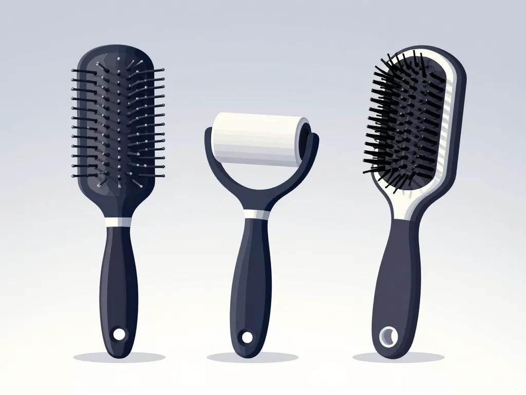 Différents modèles brosse roulante cheveux barbe nettoyage