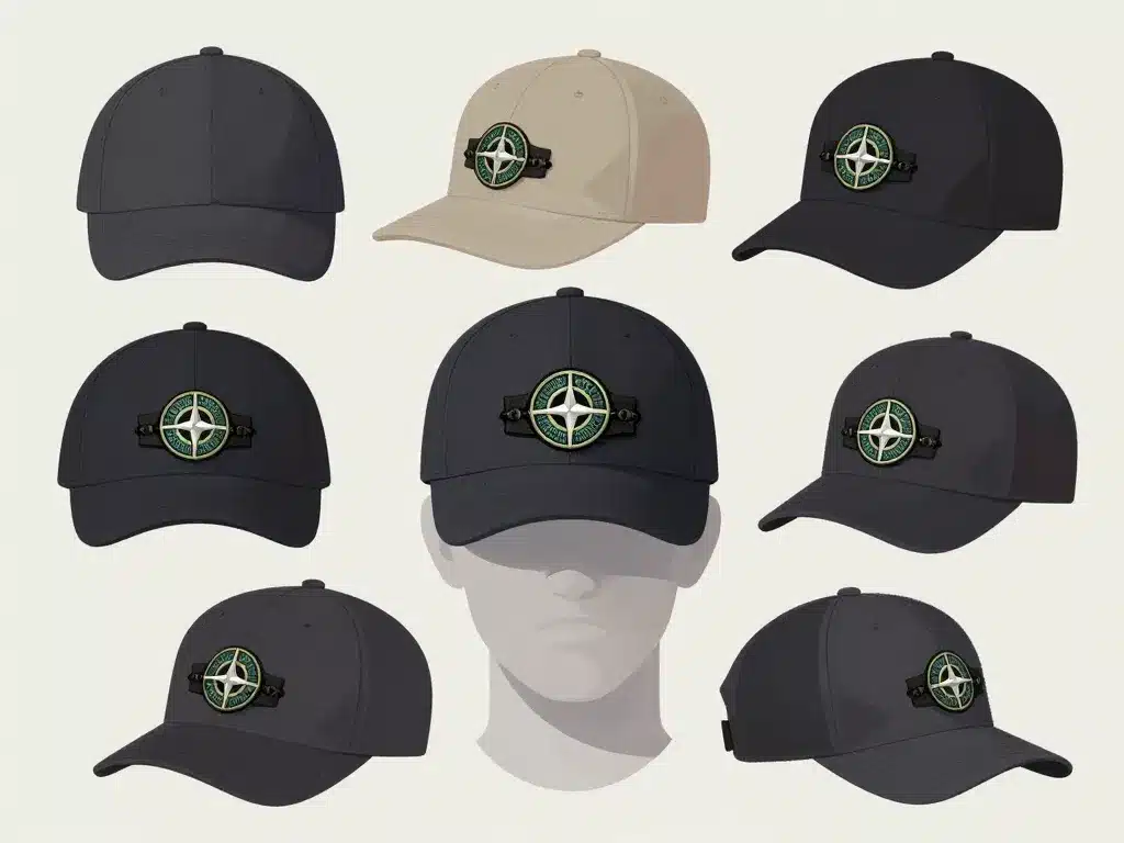 casquette stone island différents styles et matières