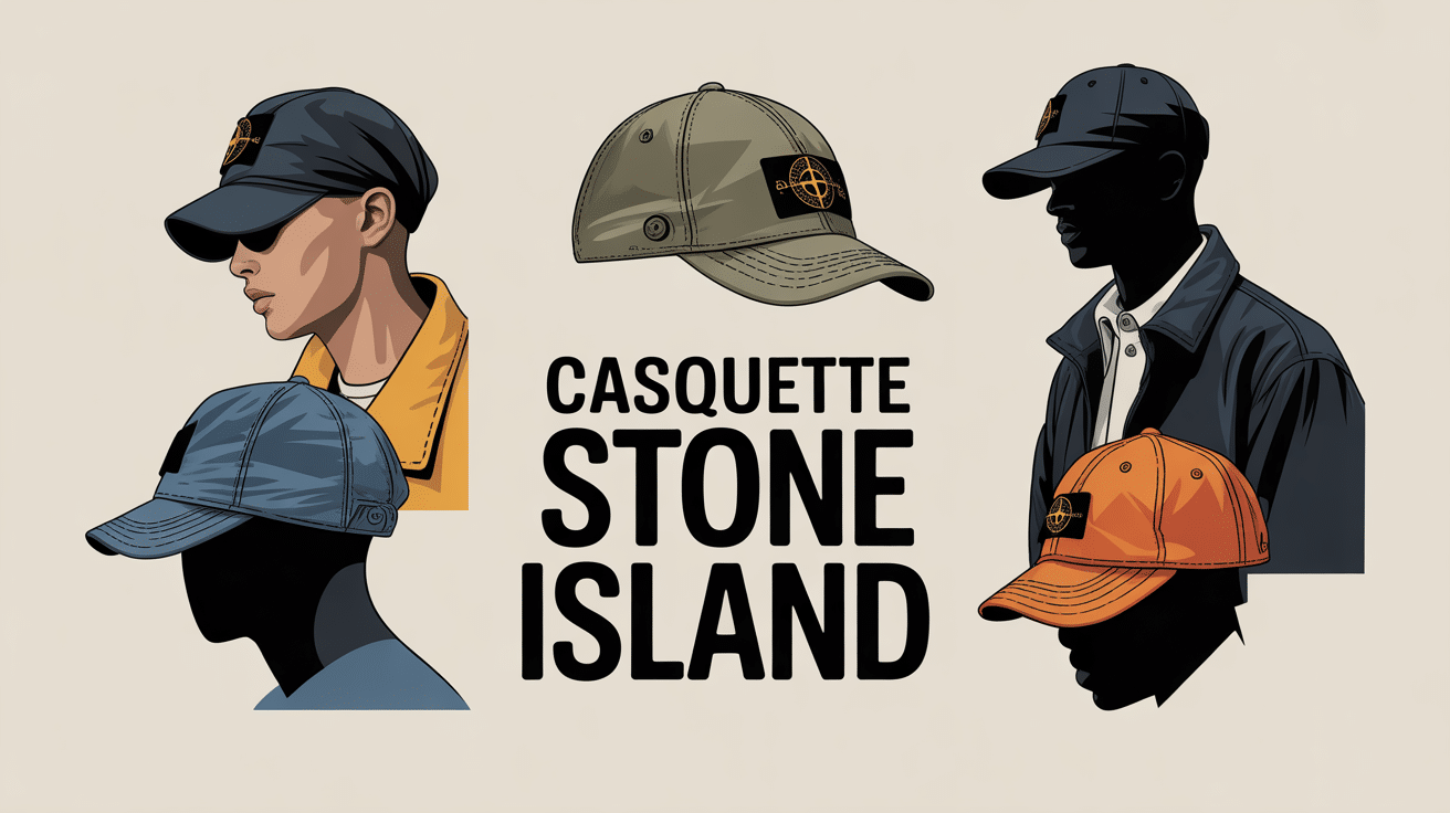 illustration casquette stone island silhouettes urbaines