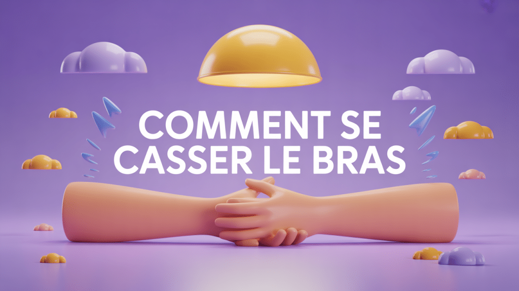 comment se casser le bras image symbolique bras stylisé soutien