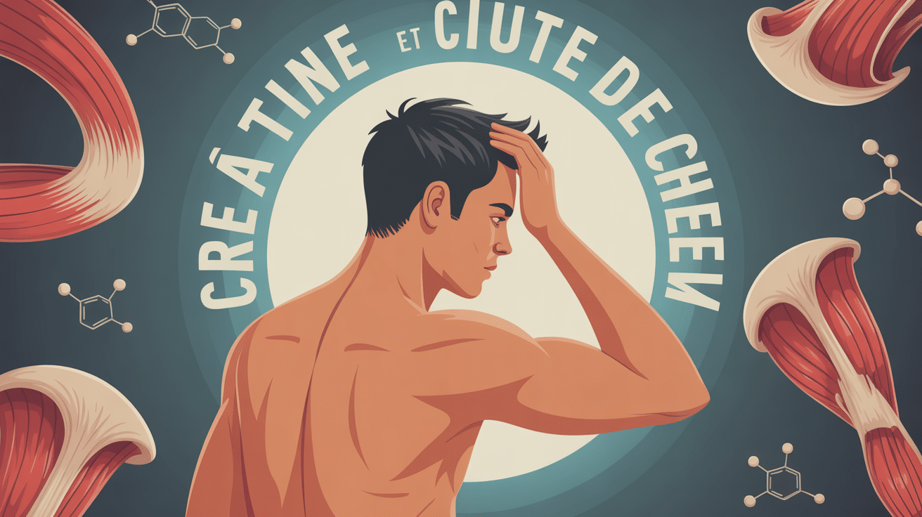 creatine perte de cheveux visuel homme miroir