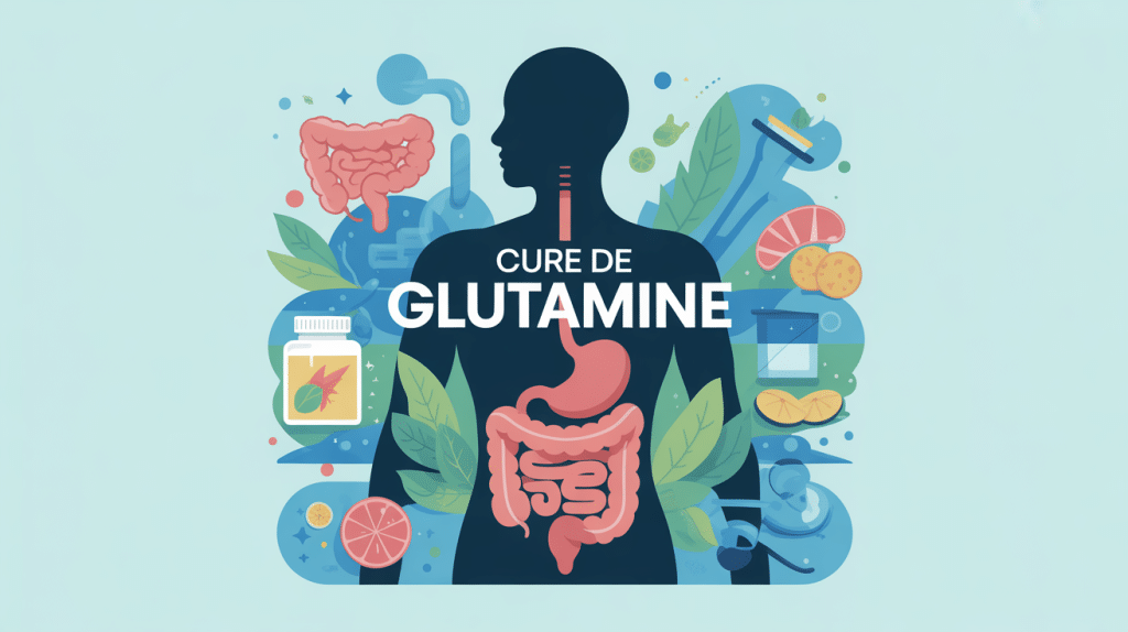 Cure glutamine combien de temps illustration santé intestinale immunité récupération