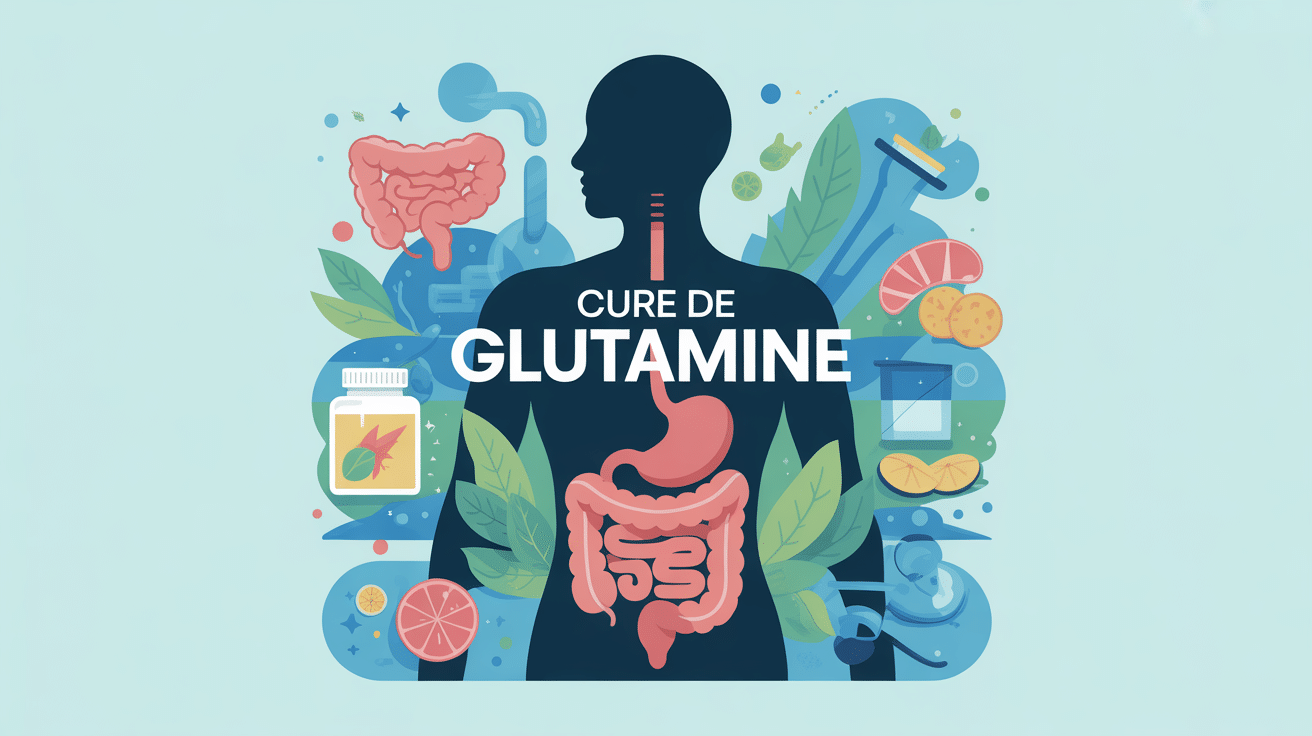 Cure glutamine combien de temps illustration santé intestinale immunité récupération
