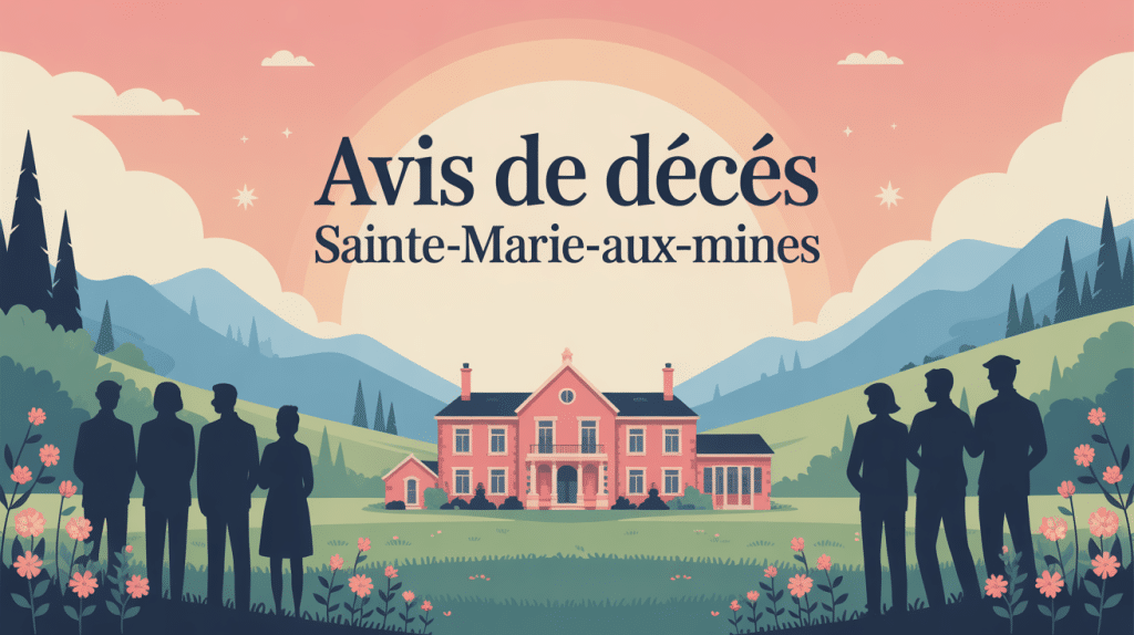 Illustration sobre des derniers avis de décès à Sainte-Marie-aux-Mines