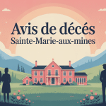 Illustration sobre des derniers avis de décès à Sainte-Marie-aux-Mines