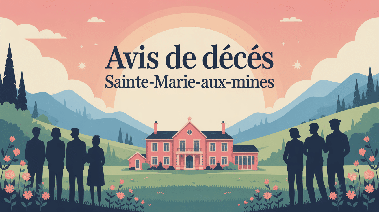 Illustration sobre des derniers avis de décès à Sainte-Marie-aux-Mines