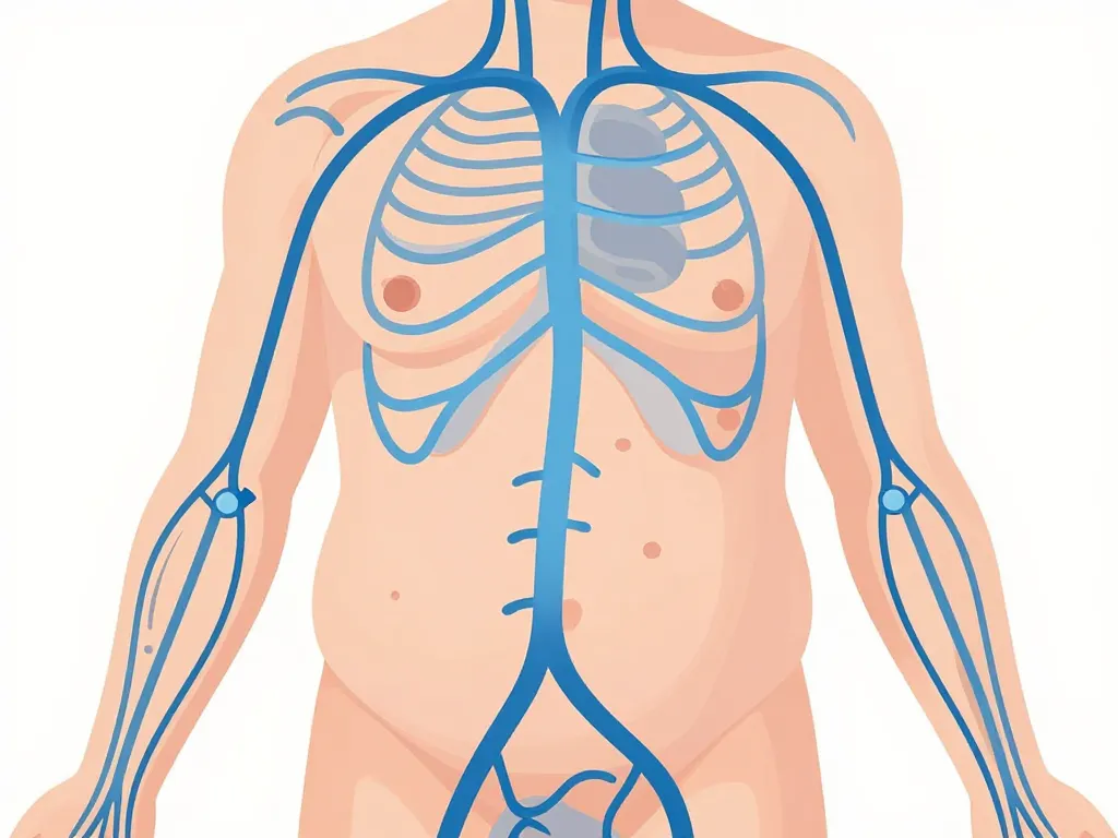 Diagramme effets drainage lymphatique perte de poids