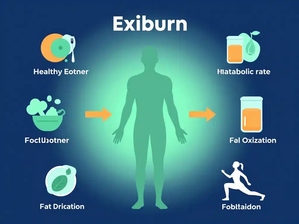 Diagramme exiburn action métabolisme