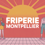 Scène dynamique friperie Montpellier vêtements vintage