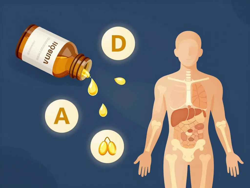 schéma huile de foie de morue vitamine d mécanisme absorption