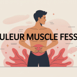 muscle du fessier douleur image vectorielle pédagogique