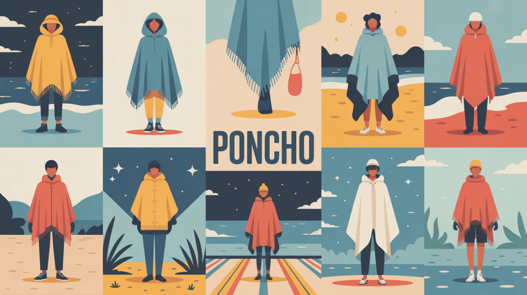 poncho différents usages et styles