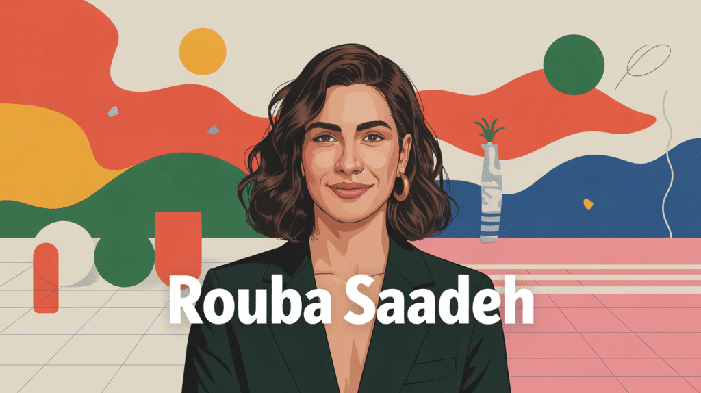 Portrait stylisé rouba saadeh univers mode moderne