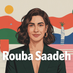 Portrait stylisé rouba saadeh univers mode moderne