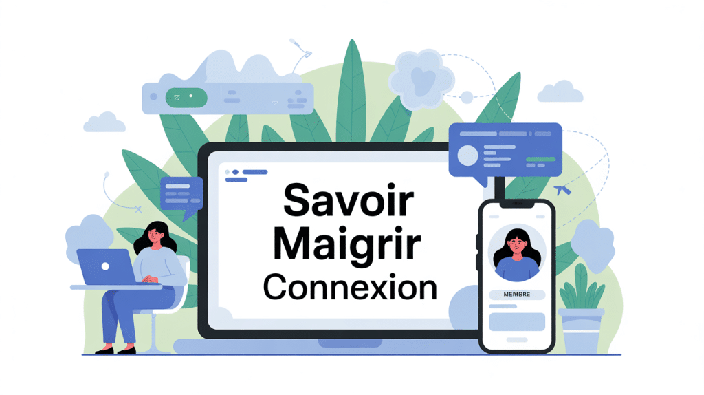 savoir maigrir connexion ordinateur smartphone accès membre