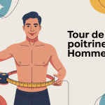 illustration mesure tour de poitrine homme