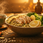 aliments brûle graisse bowl quinoa poulet
