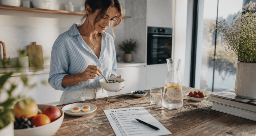 20 astuces pour maigrir sans regime checklist petit-déjeuner
