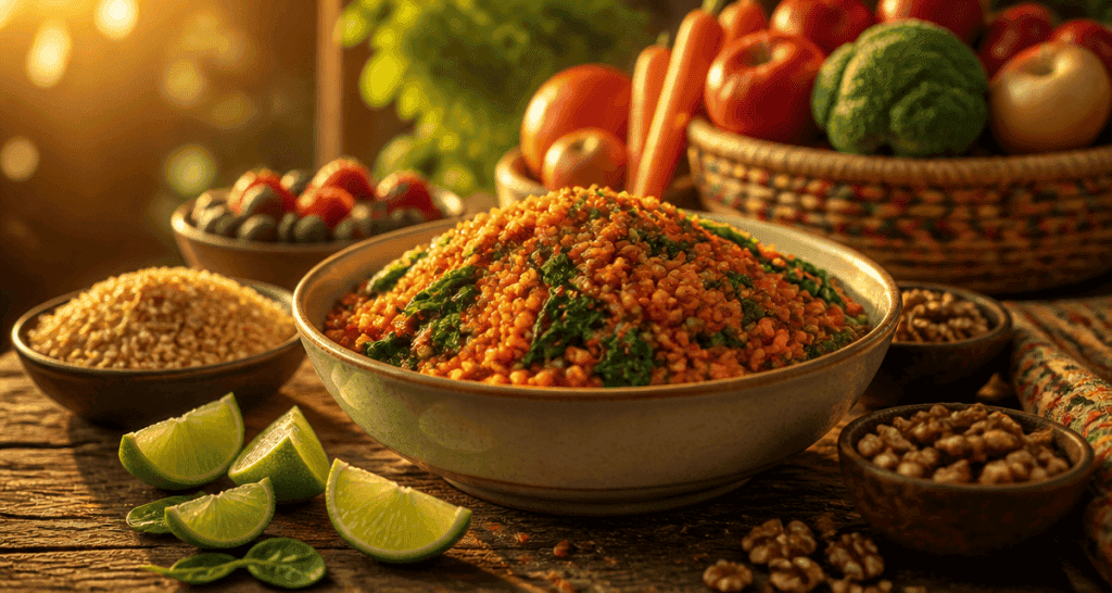 aliment bon pour la santé bol lentilles et légumes
