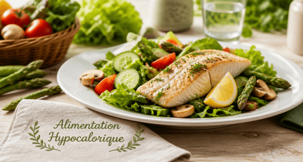 aliments faibles en calories salade cabillaud