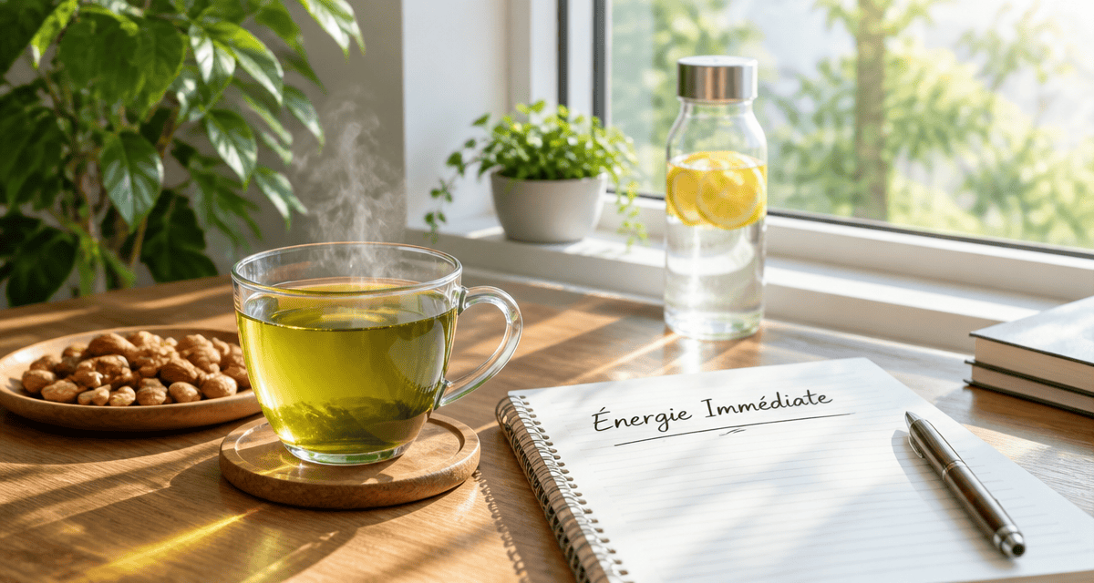 comment avoir de l energie rapidement tasse the vert noix
