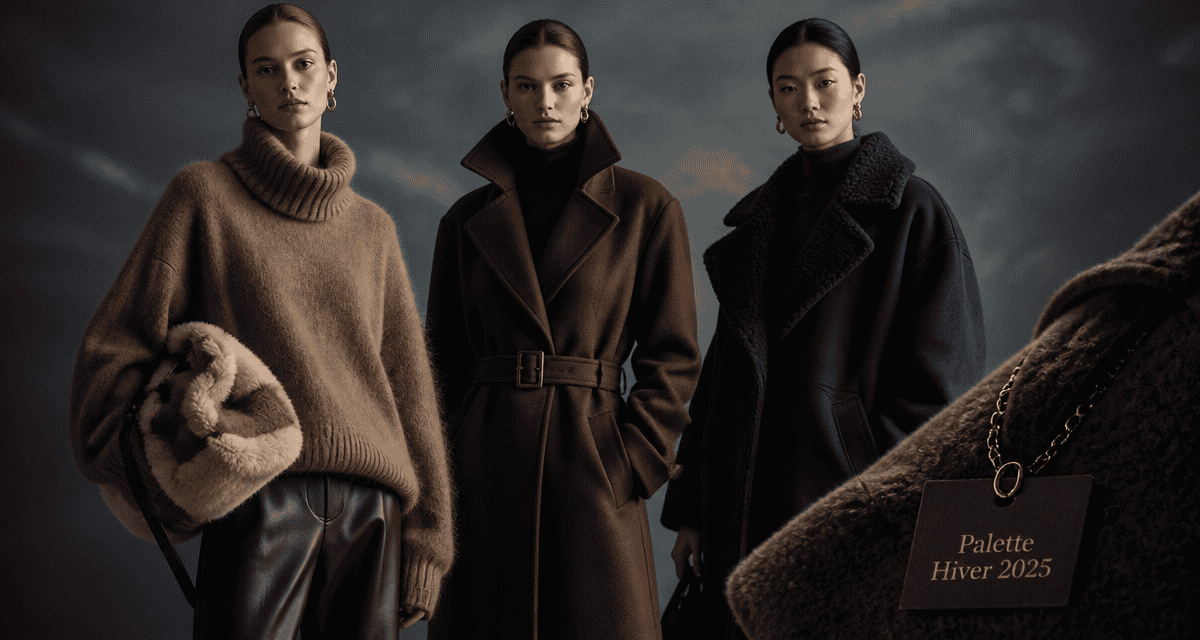 mannequins tenues couleurs mode hiver 2025