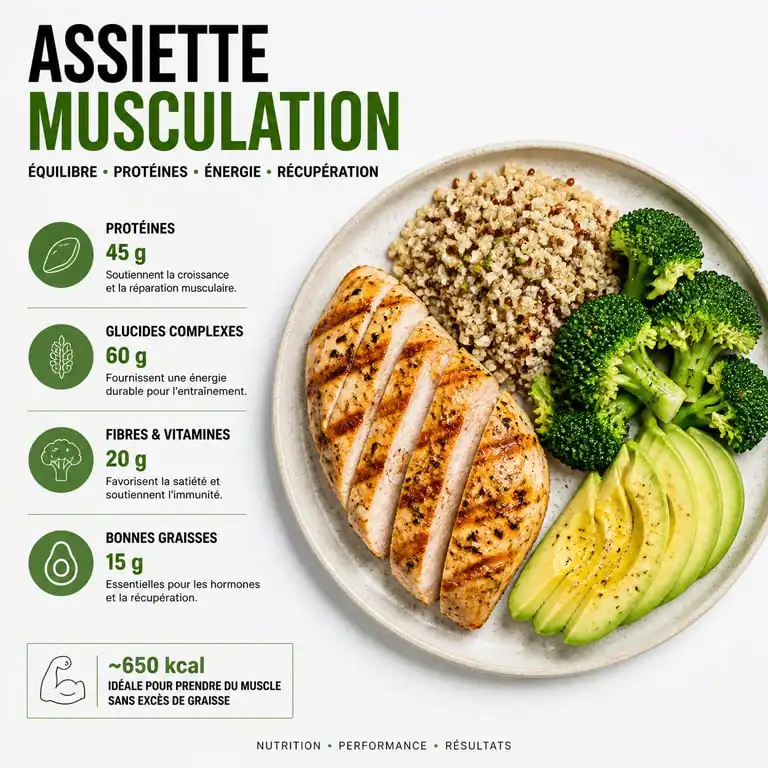Recette riche en protéines pour la musculation : poulet et quinoa