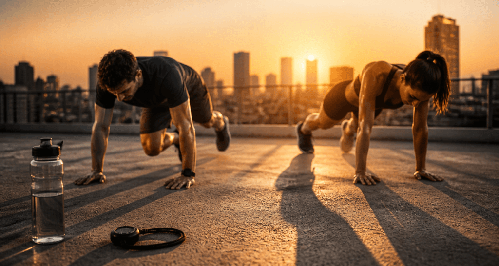 hiit perte de poids exercices terrasse