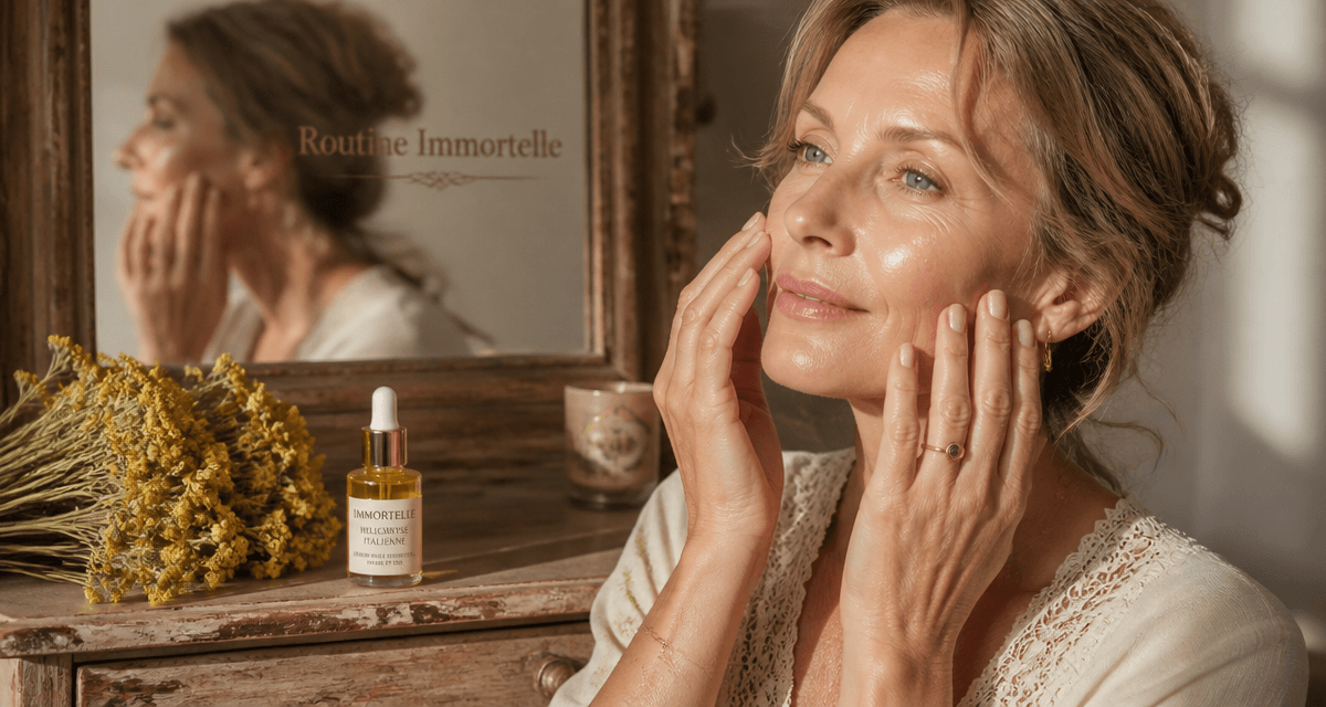 huile essentielle hélichryse visage avis application sérum femme