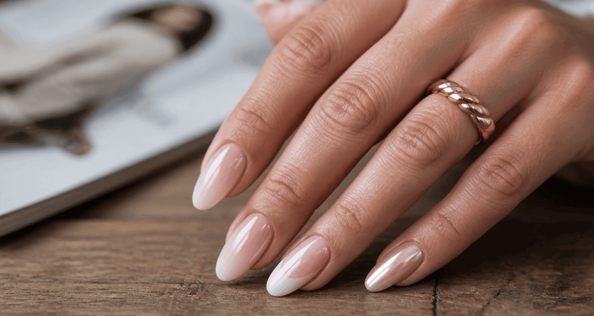 modèle vernis semi permanent ongles dégradé chrome