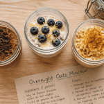 overnight oats perte de poids bocaux variés