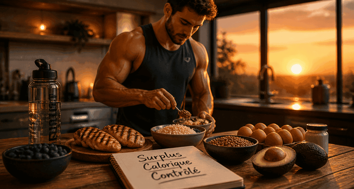 prise de masse musculaire aliments sur table