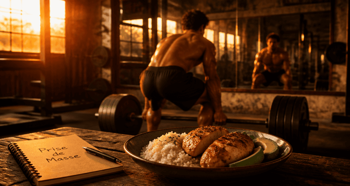 prise de masse musculaire en salle de sport