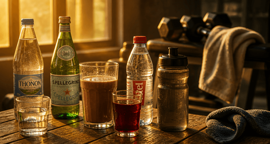 que boire contre les courbatures boissons sur table