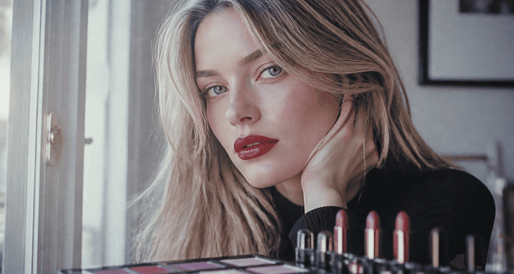 quelle couleur de rouge à lèvres pour peau claire femme lèvres cerise