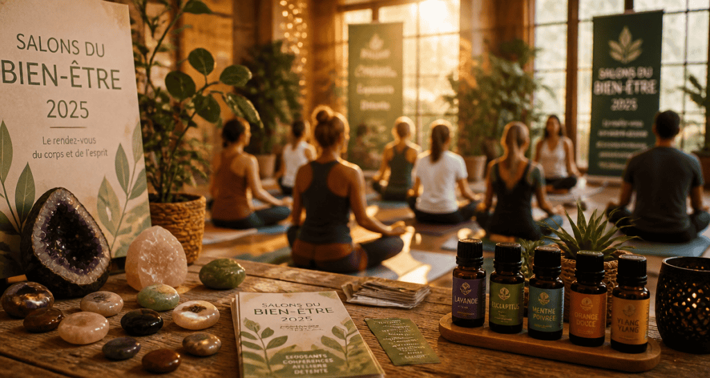 salon du bien etre 2025 table lithotherapie atelier yoga