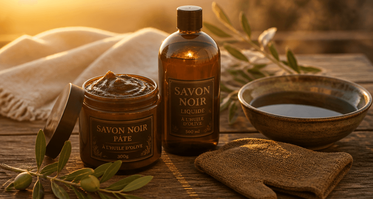 savon noir bienfaits pot liquide kessa olivier