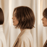 Tendance coupe carré femme profil studio