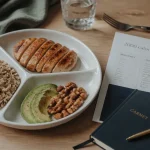2000 calories par jour : menu type sur table et fiche nutritionnelle