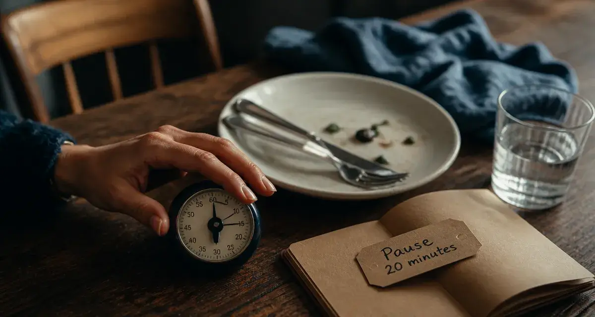 Comment arreter de manger : pause 20 minutes, arrêter le grignotage sans faim