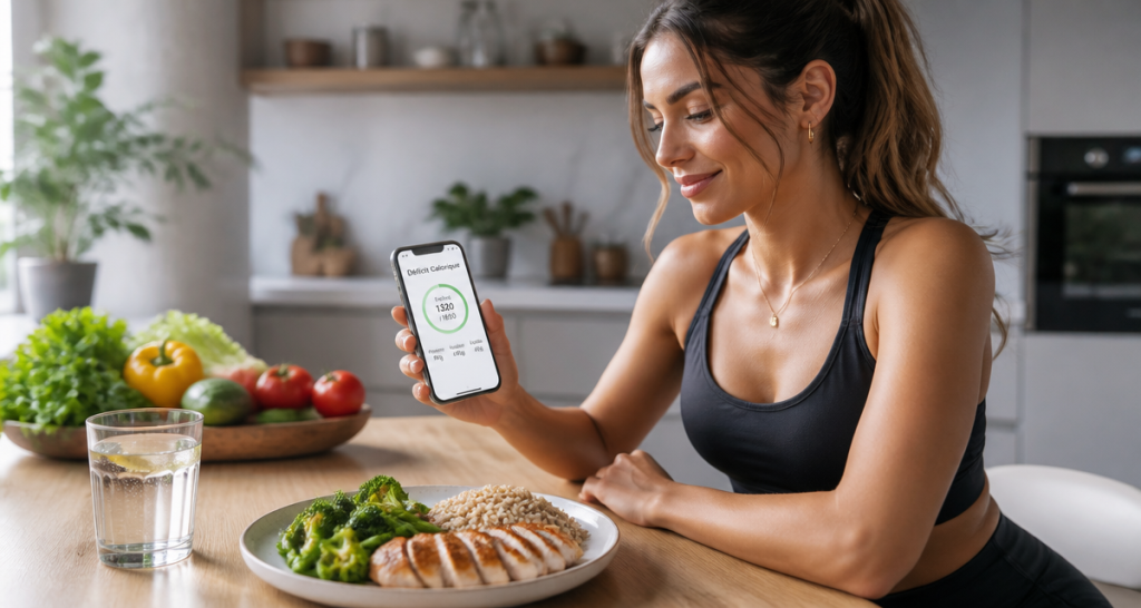 Etre en deficit calorique femme repas sain