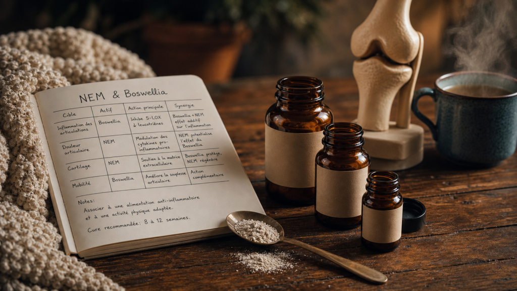 Quel est le meilleur complement alimentaire contre l arthrose : flacons NEM & Boswellia