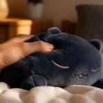 Doudou anti stress ultra doux en tissu crème