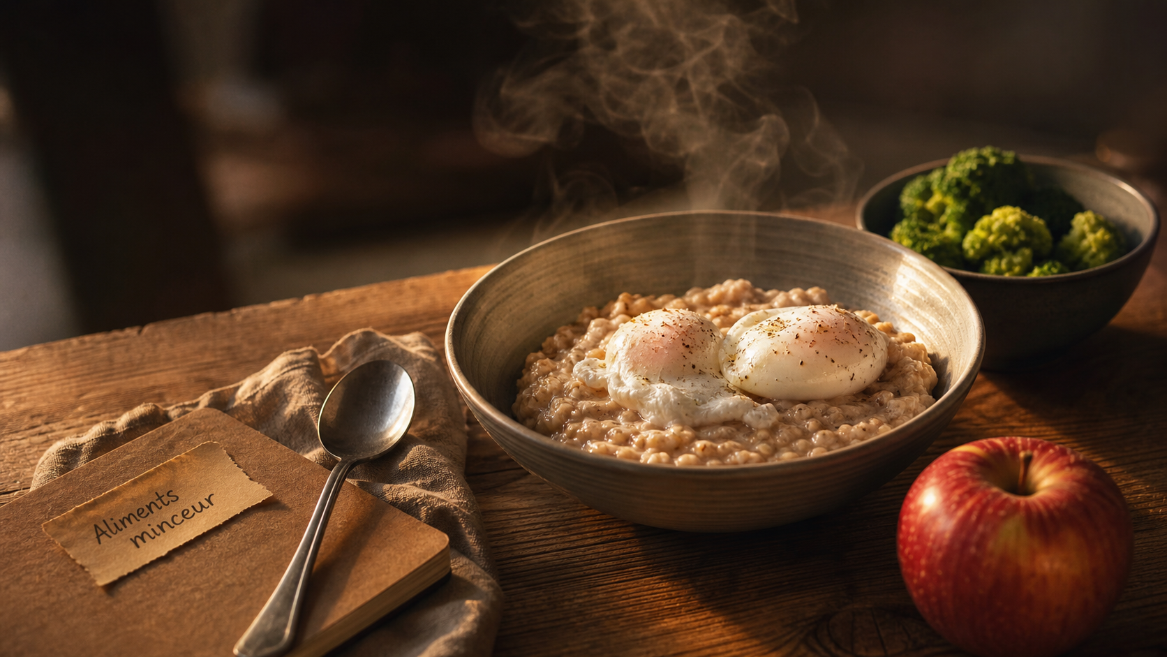 Les 20 aliments qui font maigrir : porridge, œufs, brocoli