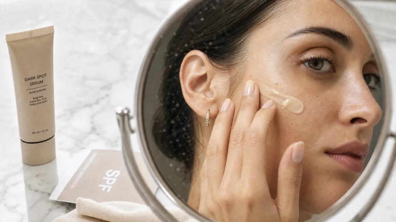Meilleur correcteur tache brune : sérum anti-tache beige sur pommette avec SPF